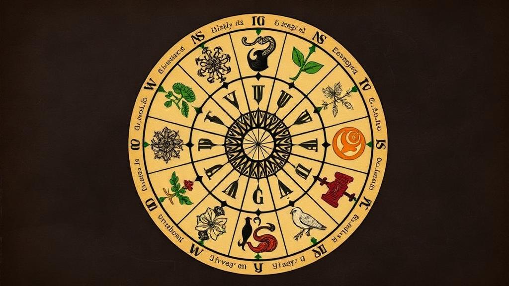 Wheel of the Year with eight sabbats