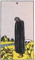 Five of Cups tarot card