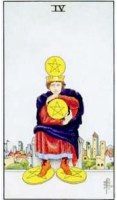 Four of Pentacles tarot card