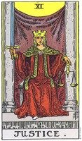 Justice tarot card
