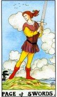 Page of Swords tarot card