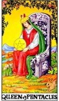 Queen of Pentacles tarot card