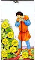 Seven of Pentacles tarot card