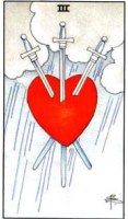 Three of Swords tarot card