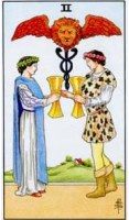 Two of Cups tarot card